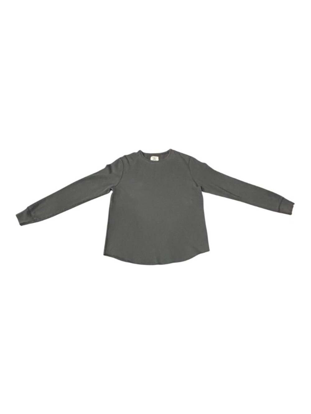 Buck Mason Vintage Thermal Surplus Tee Men’s M Black Cotton Waffle Knit Long Sle - Picture 4 of 6